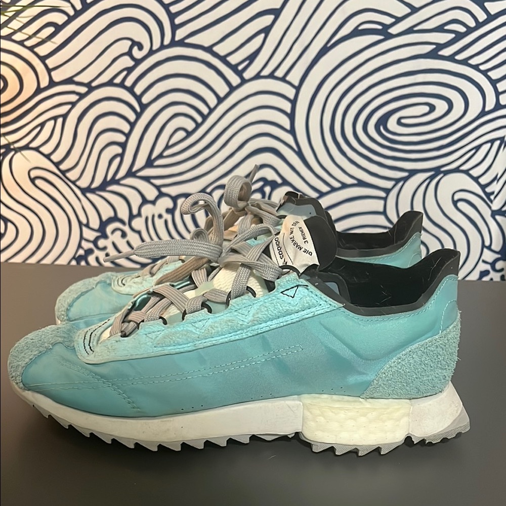 Adidas Women's Sneakers in Light Blue and White